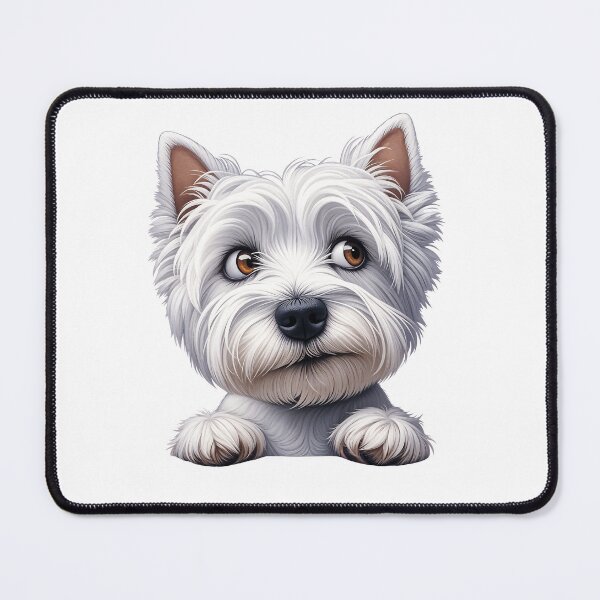 Item preview, West Highland White Terrier looking guilty designed and sold by WarmAndWestie.