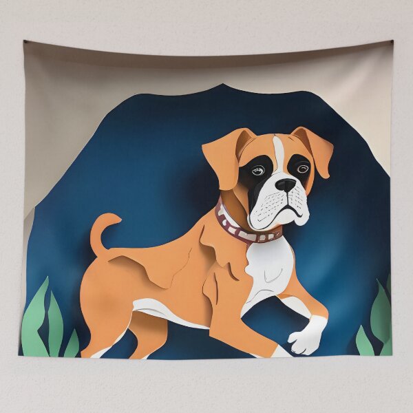 Aperçu de l'œuvre Copy of Copy of Copy of Copy of Copy of Copy of A Cute Whimsical Boston Terrier créée et vendue par Hall-O-Gram.