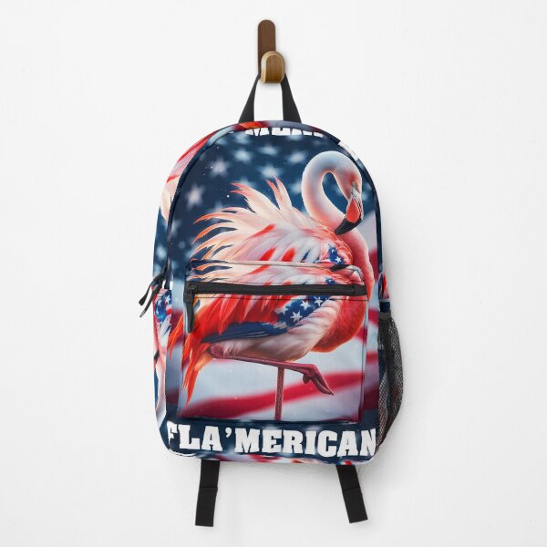 Item preview, Fla'Merican Red White Blue Flamingo Happy 4th Of July T-Shirt designed and sold by Espin23.