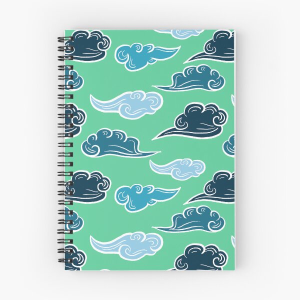 Item preview, Blue green anime clouds designed and sold by pinkyfish1010.