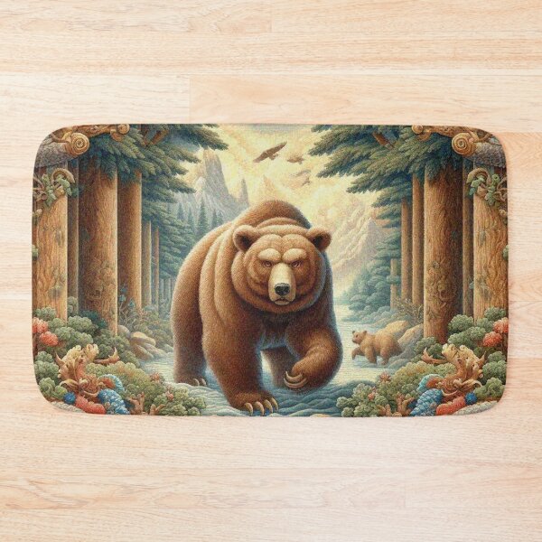 Item preview, Majestic Grizzly Bear in the Forest designed and sold by Illuministique.