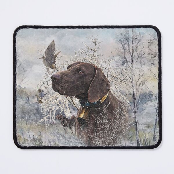 Item preview,  Woodcock Hunting Time, German Shorthaired Pointer designed and sold by TammyHunterArt.