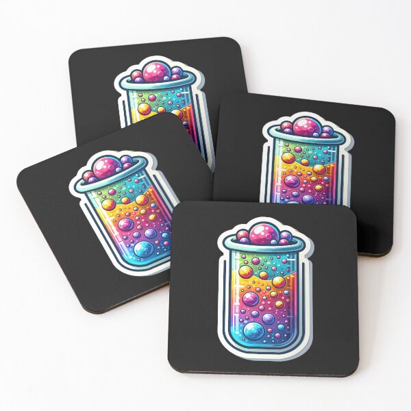 Item preview, Biochemistry Beaker Bliss - Vibrant Lab Reaction Sticker designed and sold by Molecularmerch.