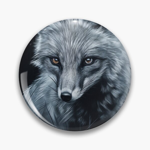 Item preview, Paint of a Gray Fox in tall grass designed and sold by ArtandSmile.