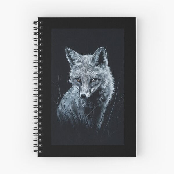 Item preview, Paint of a Gray Fox in tall grass designed and sold by ArtandSmile.