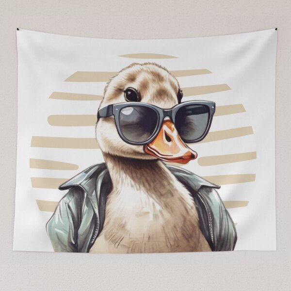 Item preview, Cool goose dude in a leather jacket and sunglasses. designed and sold by SaraSumi.