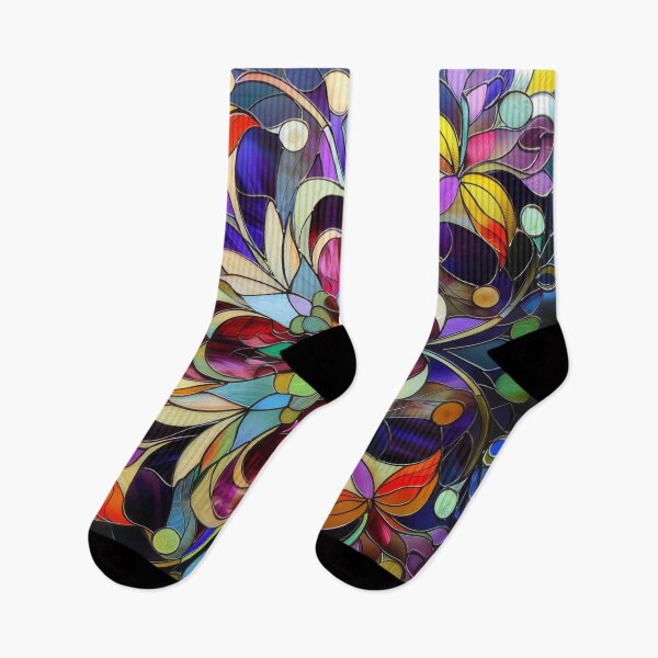 Item preview, Colorful, beautiful boho patterned stained glass with vibrant colors and intricate details. designed and sold by PrettyPinkSkies.
