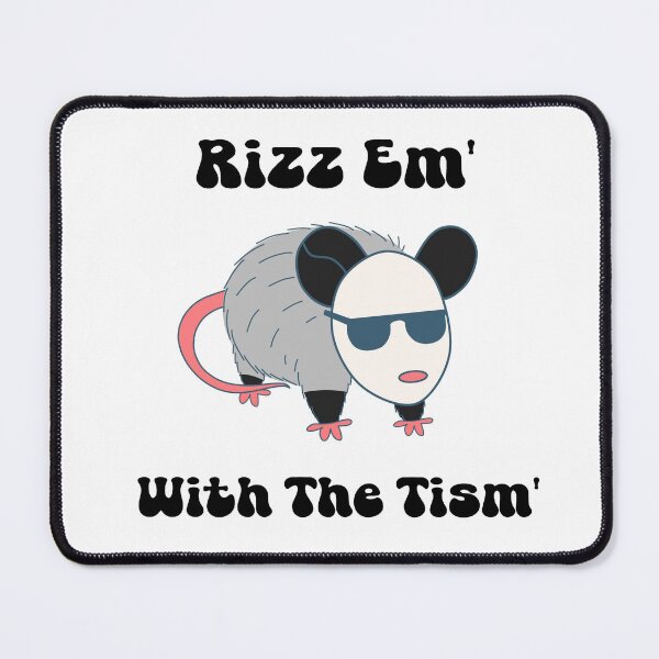 Item preview, Rizz Em' With The Tism' Cool Opossum designed and sold by MiniMiat.