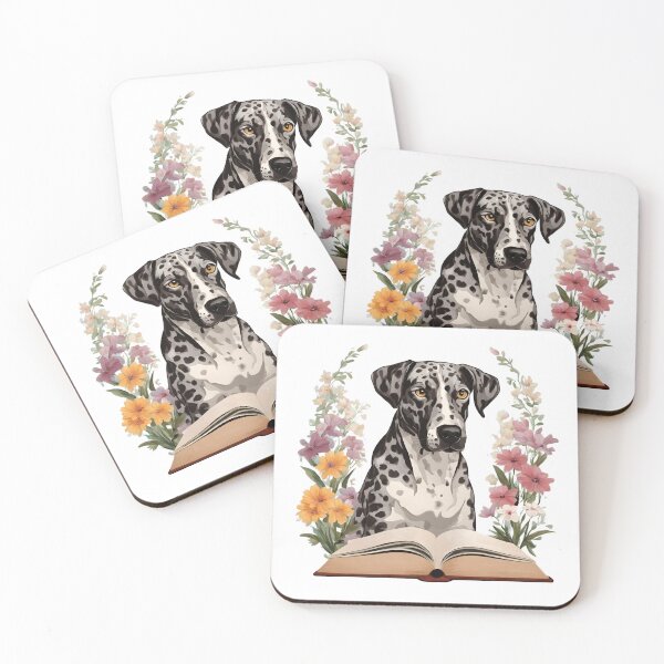 Item preview, Florisitc flowers Dog Catahoula Leopard Dog designed and sold by GoodyPaws.