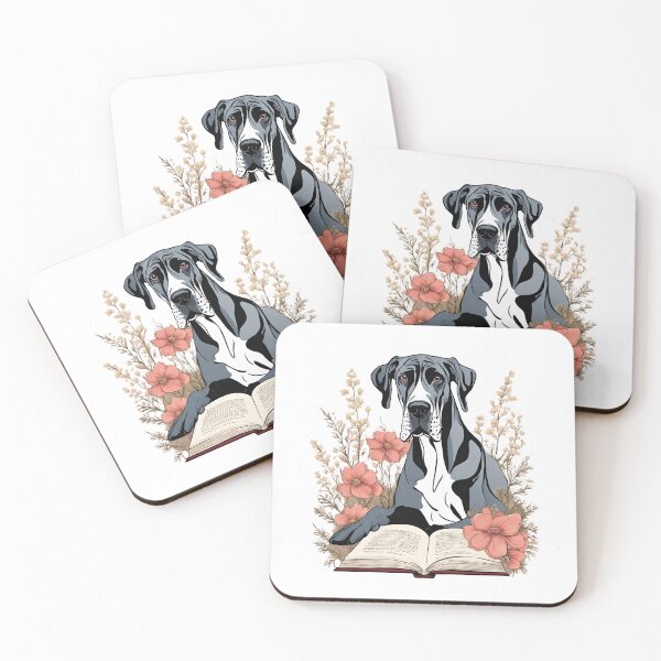 Item preview, Florisitc flowers Dog Great Dane Dog designed and sold by GoodyPaws.