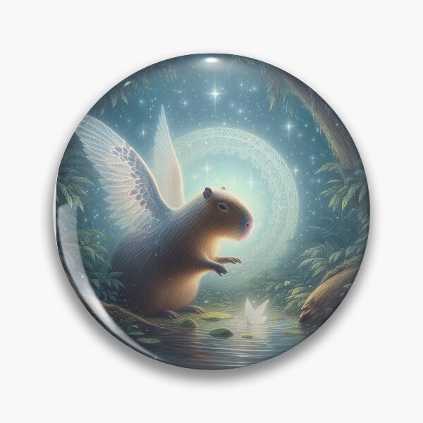 Item preview, Capybara and Harp Angel1 designed and sold by Capybara Art Lover.