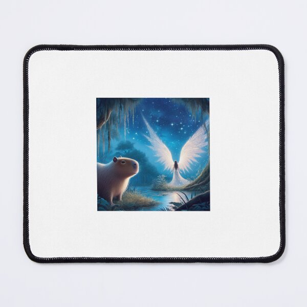 Item preview, Capybara and Harp Angel2 designed and sold by Capybara Art Lover.