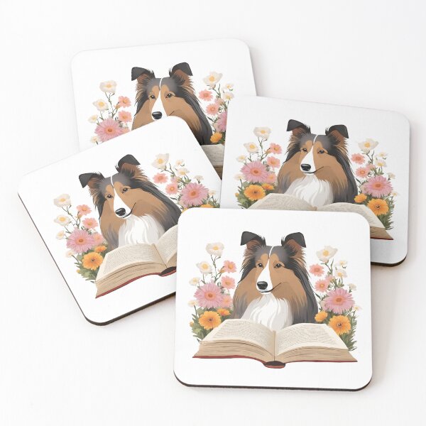 Item preview, Florisitc flowers Dog Shetland Sheepdog Dog designed and sold by GoodyPaws.