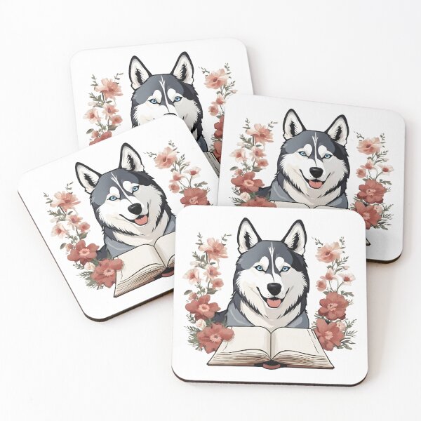 Item preview, Florisitc flowers Dog Siberian Husky Dog designed and sold by GoodyPaws.