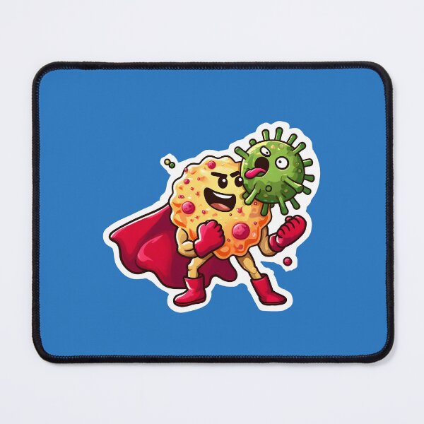 Item preview, Macrophage Hero: Battling Baddie Bacteria Sticker designed and sold by Molecularmerch.