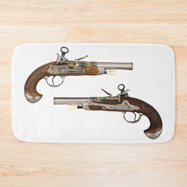 Item preview, Elegant Pair of Antique Flintlock Pistols designed and sold by gallofoto.