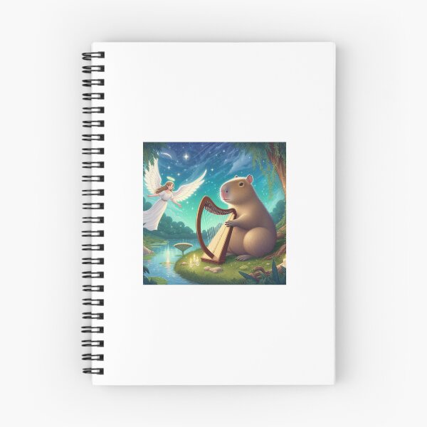 Item preview, Capybara and Harp Angel7 designed and sold by Capybara Art Lover.