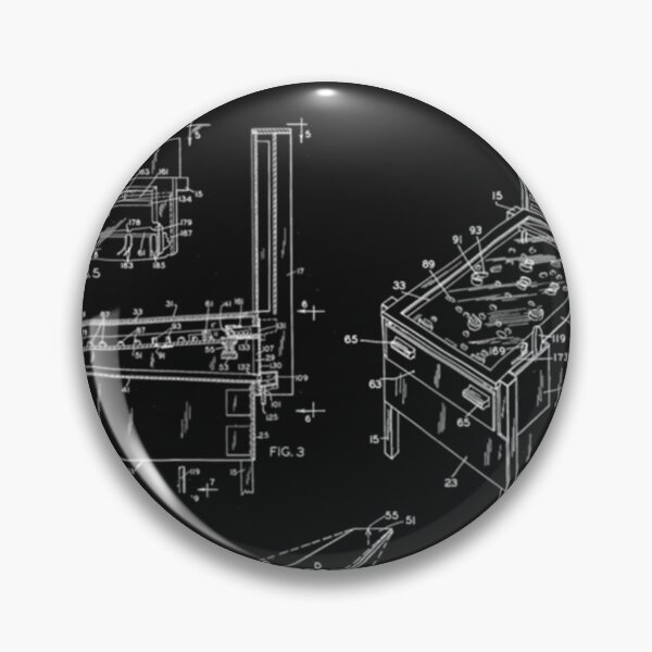 Item preview,  Classic Retro Pinball - Pinball Patent - Gift designed and sold by Jefalrick.