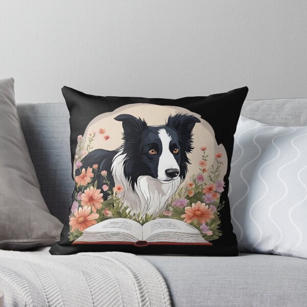 Item preview, Florisitc flowers Dog Border Collie designed and sold by GoodyPaws.