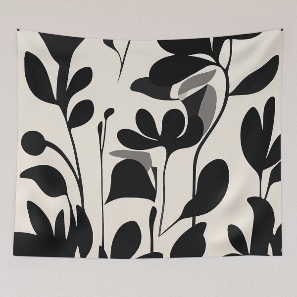 Item preview,  008 Black and White Floral Design designed and sold by Alexis Art Collection.