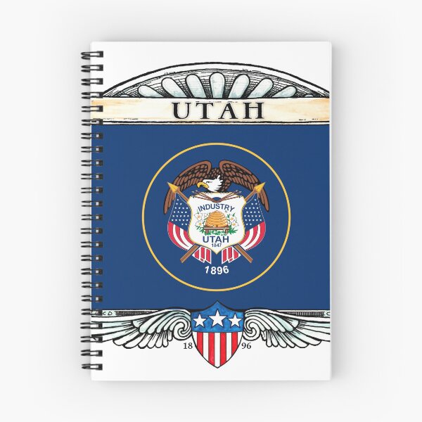 Item preview, Utah Art Deco Design with Flag designed and sold by Cleave.