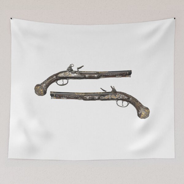 Item preview, Close-Up View of Classic Flintlock Pistols designed and sold by gallofoto.