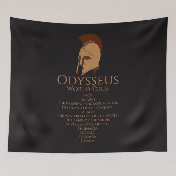 Item preview, Odysseus World Tour - Ancient Greek Mythology - Epic Poetry designed and sold by BELLAKVISTAD.