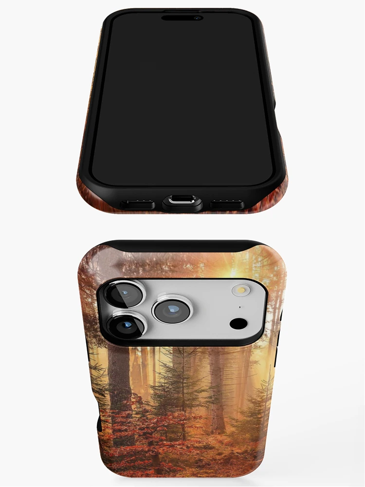 Thumbnail 3 of 4, iPhone Case, Forest In Autumn  designed and sold by Slinky-Reebs.