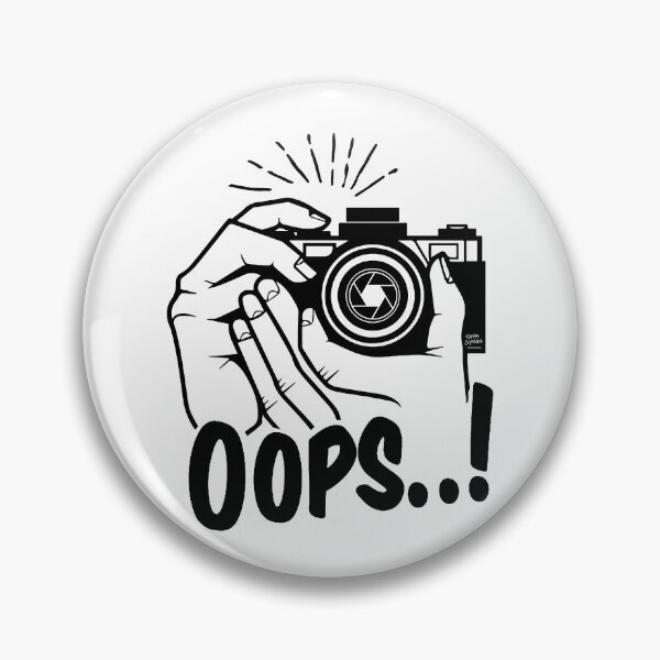 Item preview, OOPS; Photographer; designed and sold by StickerApe.