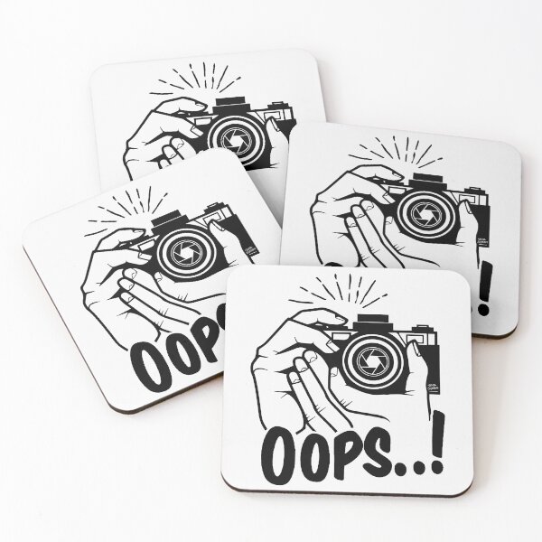 Item preview, OOPS; Photographer; designed and sold by StickerApe.