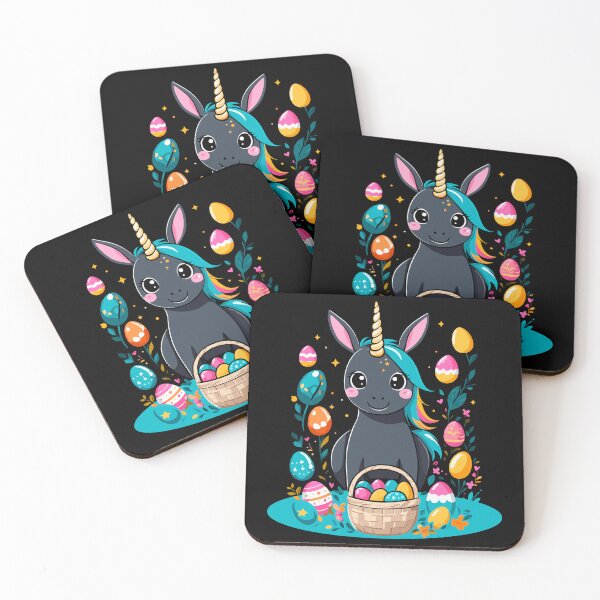 Item preview, Funny unicorn Easter bunny. Cute Easter unicorn designed and sold by LuminOrb.