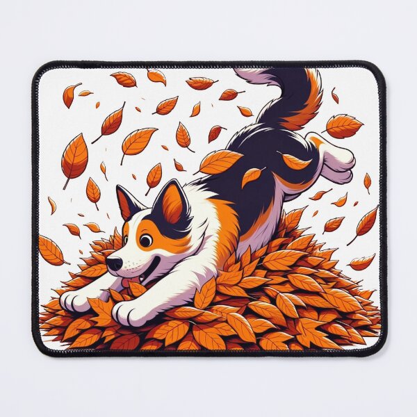 Item preview, Puppy Playing in Leaves designed and sold by Platinumpalette.