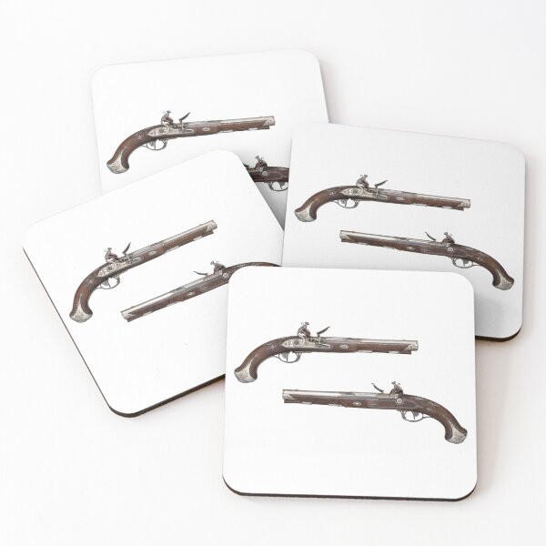 Item preview, Close-Up of Ornate Antique Flintlock Pistols designed and sold by gallofoto.