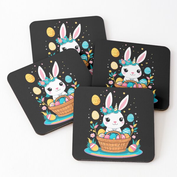 Item preview, Funny unicorn Easter bunny. Cute Easter unicorn designed and sold by LuminOrb.