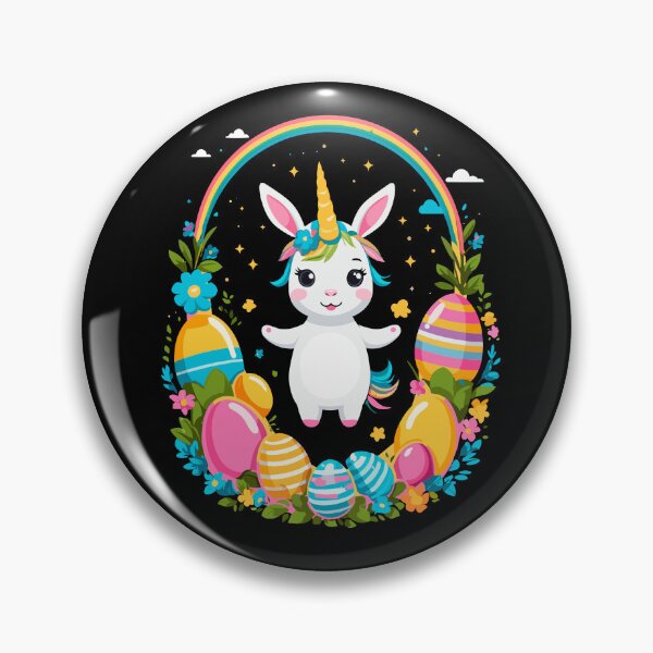 Item preview, Funny unicorn Easter bunny. Cute Easter unicorn designed and sold by LuminOrb.