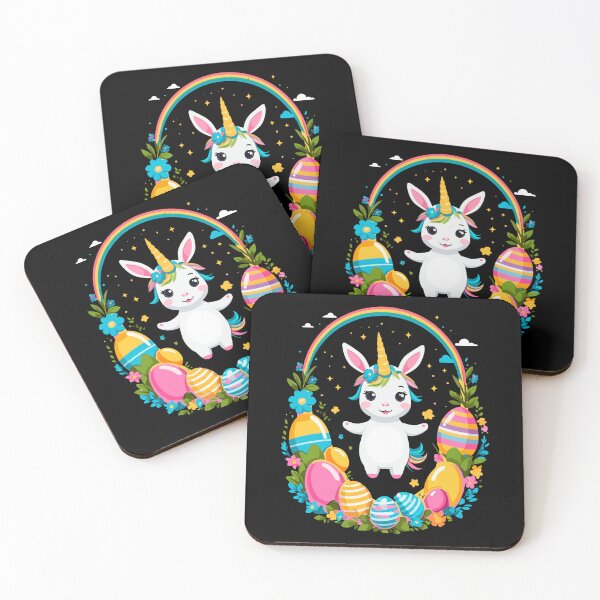 Item preview, Funny unicorn Easter bunny. Cute Easter unicorn designed and sold by LuminOrb.