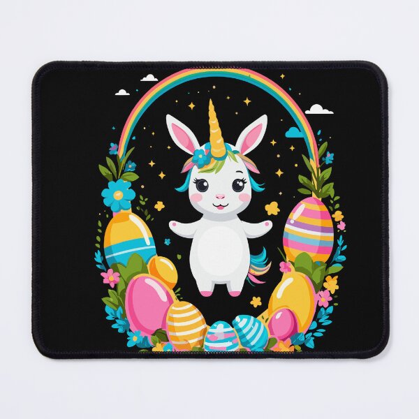 Item preview, Funny unicorn Easter bunny. Cute Easter unicorn designed and sold by LuminOrb.