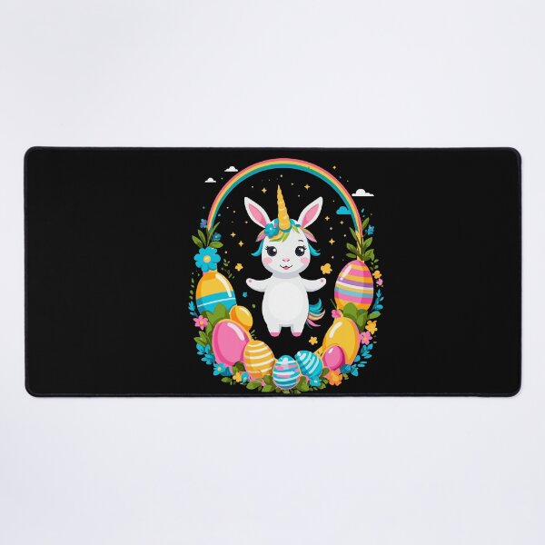 Item preview, Funny unicorn Easter bunny. Cute Easter unicorn designed and sold by LuminOrb.