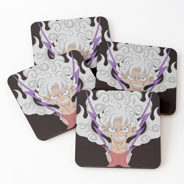 Aperçu de l'œuvre Luffy, Dieu Soleil, Nika (Gear 5) créée et vendue par Edisonetz.
