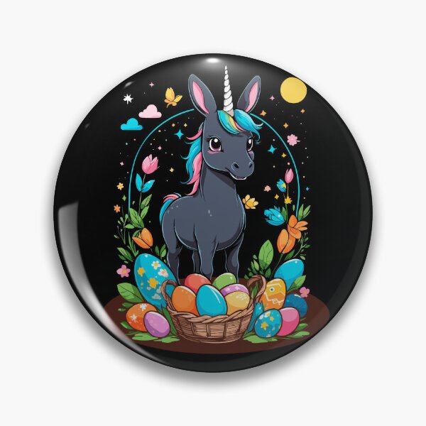 Item preview, Funny unicorn Easter bunny. Cute Easter unicorn designed and sold by LuminOrb.
