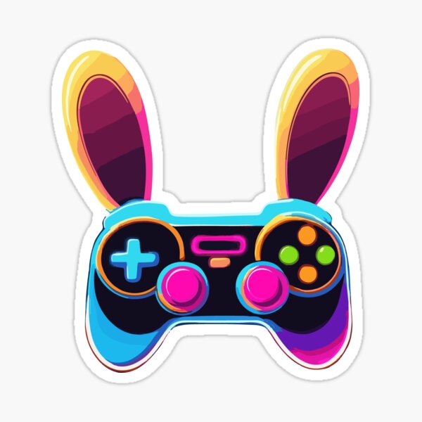 Item preview, Easter Bunny Gamer Iconic Easter Gaming designed and sold by LuminOrb.