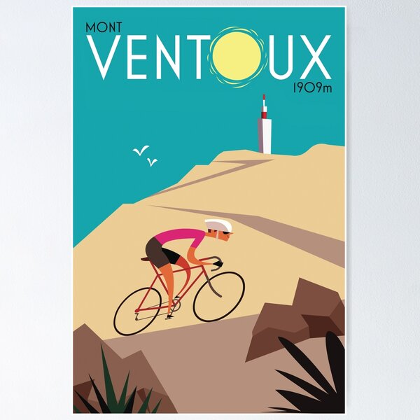 Item preview, Mont Ventoux cycling poster designed and sold by GAGodel.