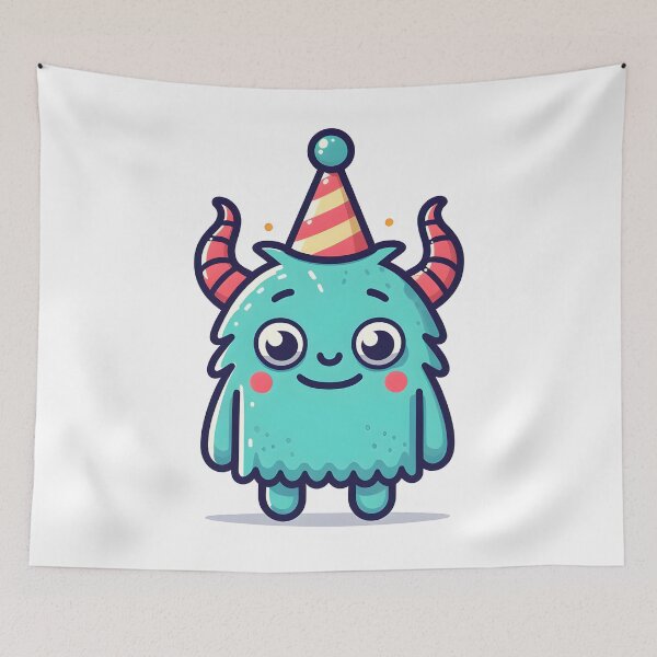 Item preview, Kawaii Monster: Party Hat designed and sold by CanvasCutie.