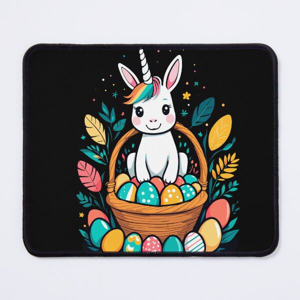 Item preview, Funny unicorn Easter bunny. Cute Easter unicorn designed and sold by LuminOrb.