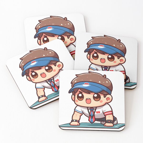 Item preview, Kawaii Athletic Coach: Wearing Wristbands designed and sold by CanvasCutie.