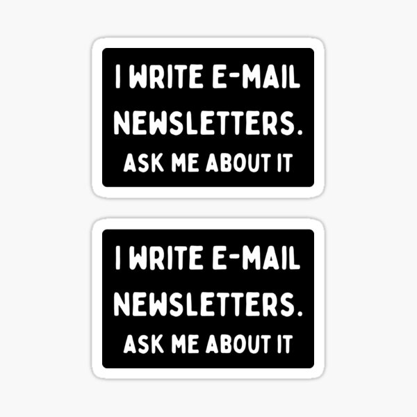 Item preview, i write email newsletters. ask me about it designed and sold by harshini2art.