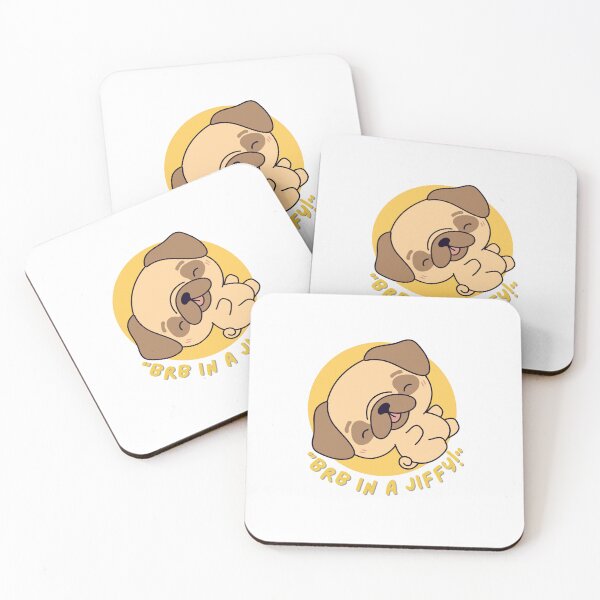 Item preview,  Dog saying BRB in a jiffy!  ,brafdesign designed and sold by Brafdesign.