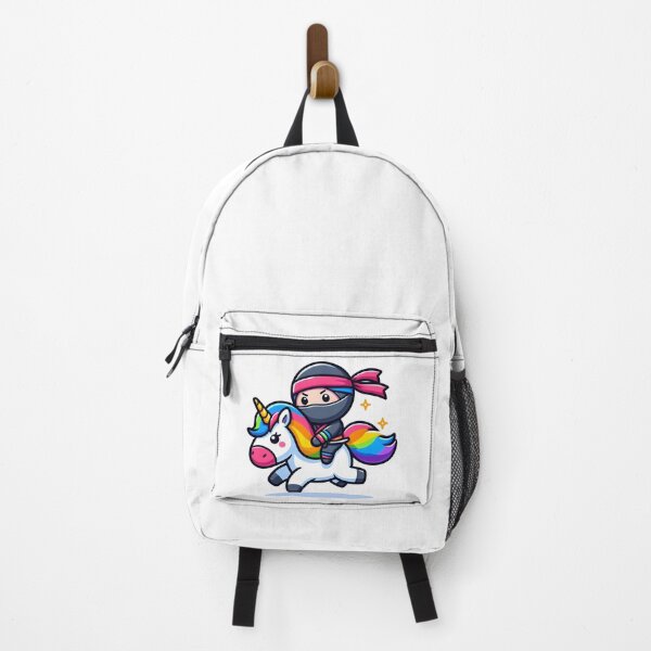 Item preview, Kawaii Ninja With Rainbow Scarf designed and sold by CanvasCutie.
