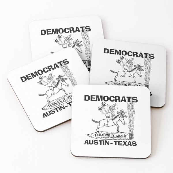 Item preview, DEMOCRATS ~ AUSTIN ~ TEXAS ~ BACKWARD RIDER ~ DONKEY ~ (V-5-127) designed and sold by RodeoMalibu.