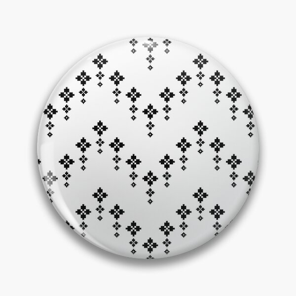 Item preview, Black and white vintage cross stitch traditional ethnic pattern. designed and sold by Horizonie.